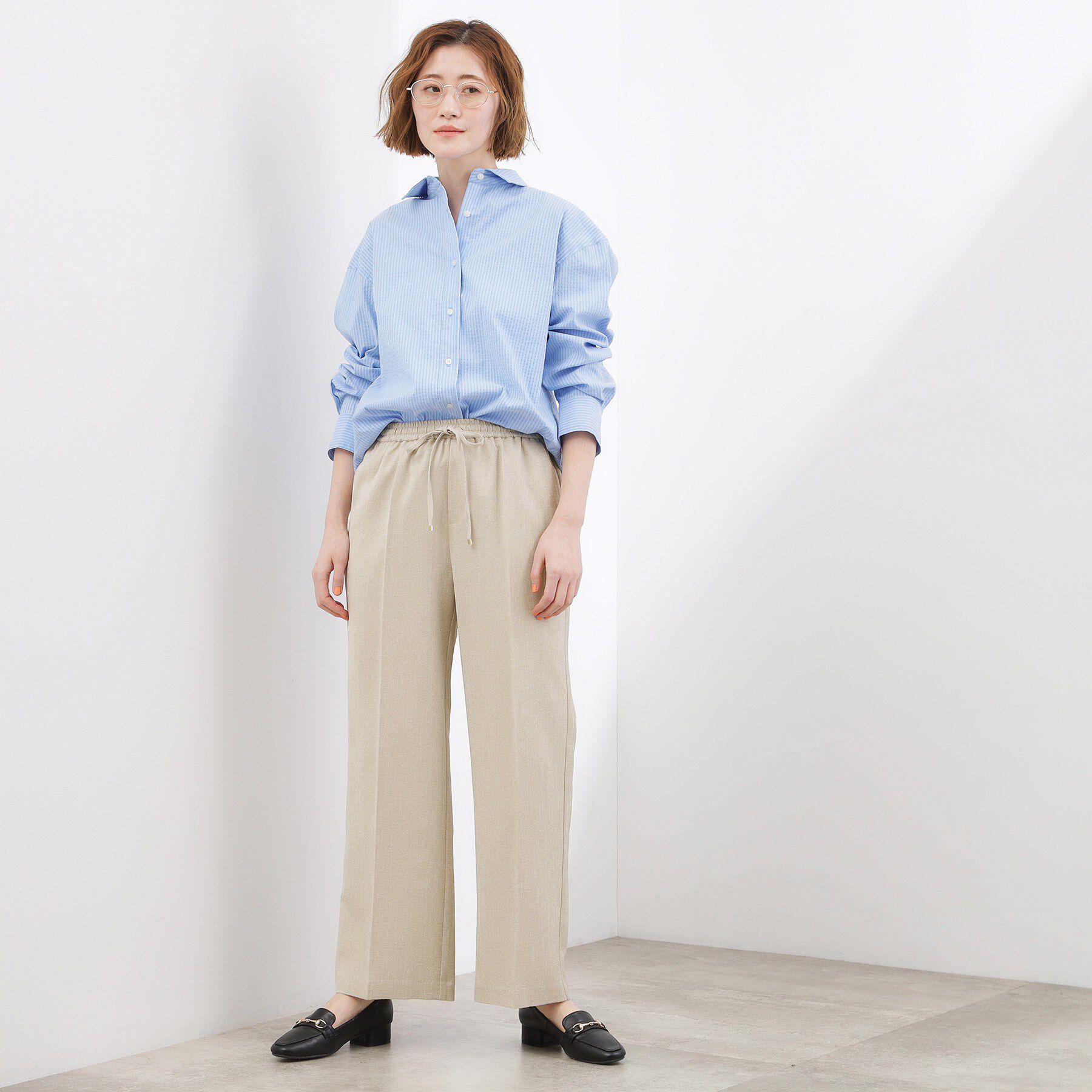 grove「高評価！【貴島明日香さん着用・カセット服】リネンライクソフトフレアパンツ」|その他|