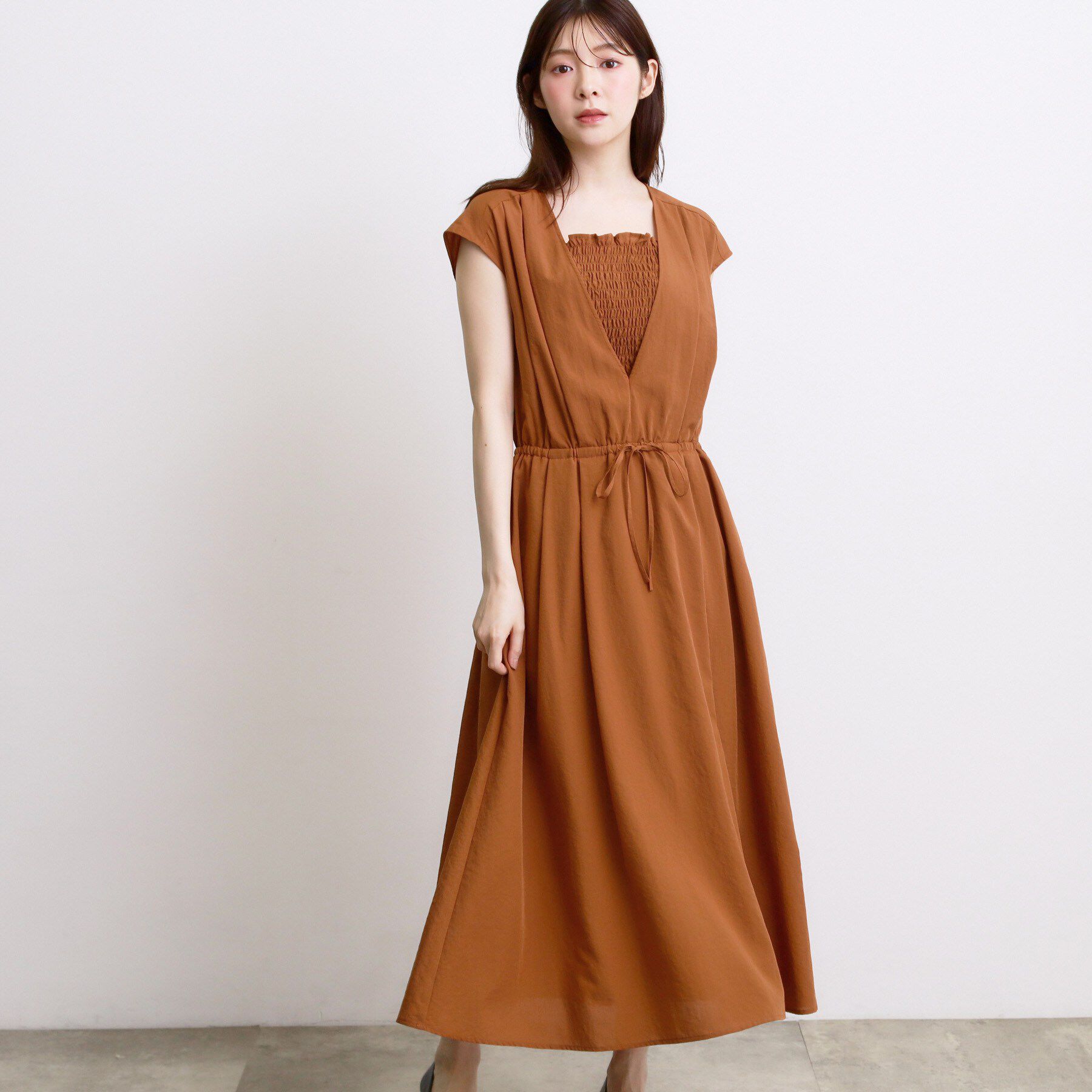 grove「シャーリングキャミレイヤードワンピース」|ワンピース|