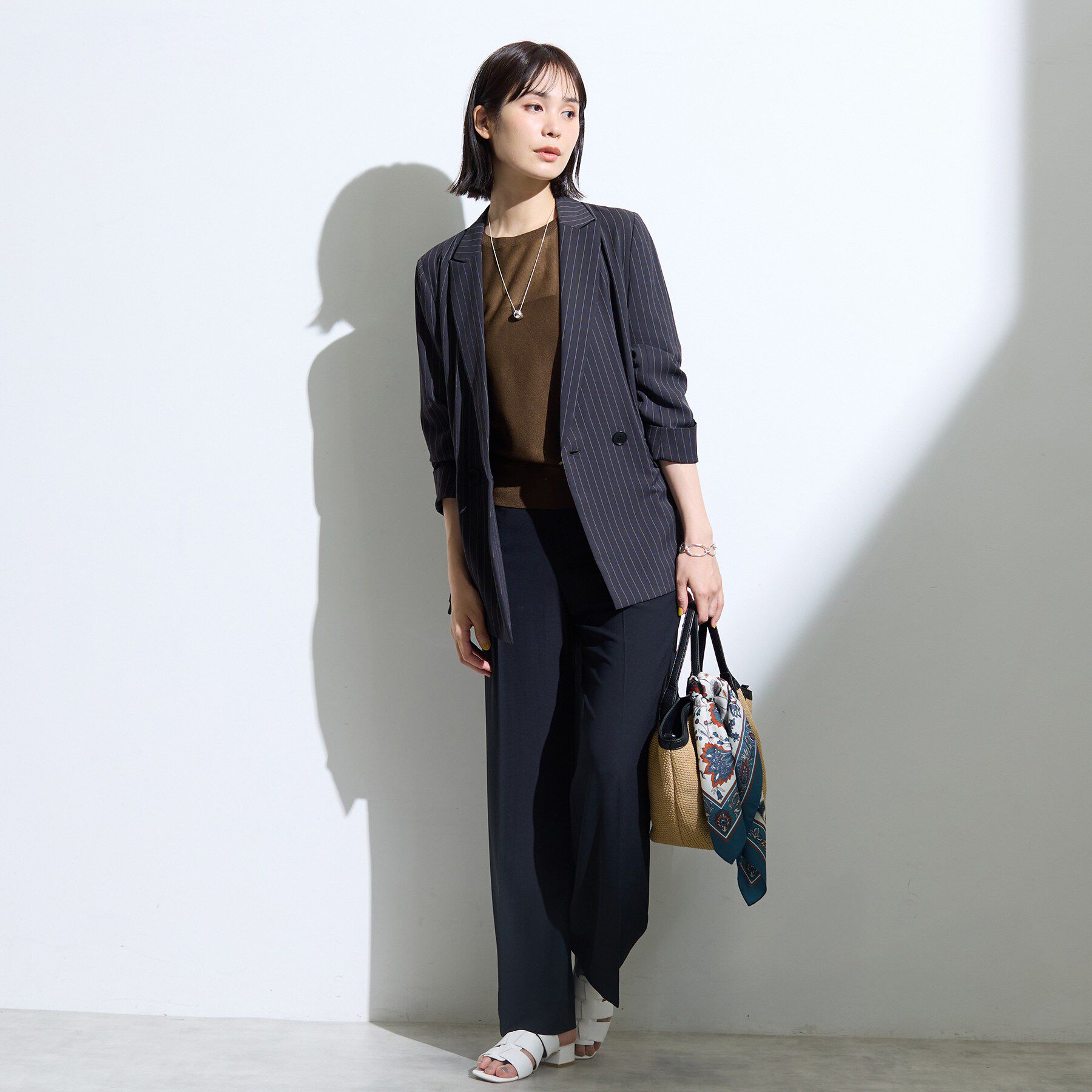 INDIVI「【体型カバー／洗える】シアードルマンニット」|ニット・セーター|