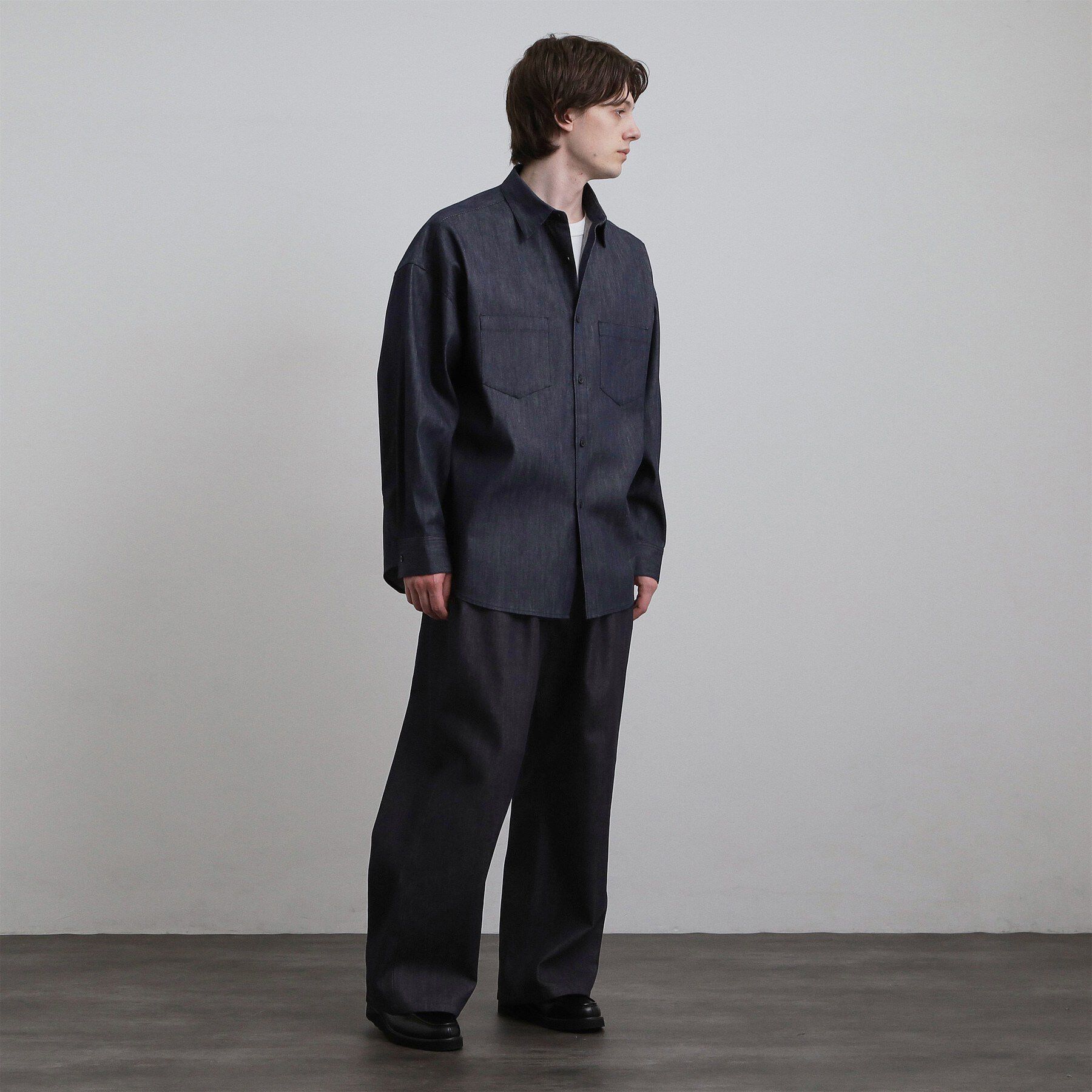 tk.TAKEO KIKUCHI「【色褪せしにくいデニム】Comfy Fadeless Denim Seriesワイドストレートデニム」|デニム|