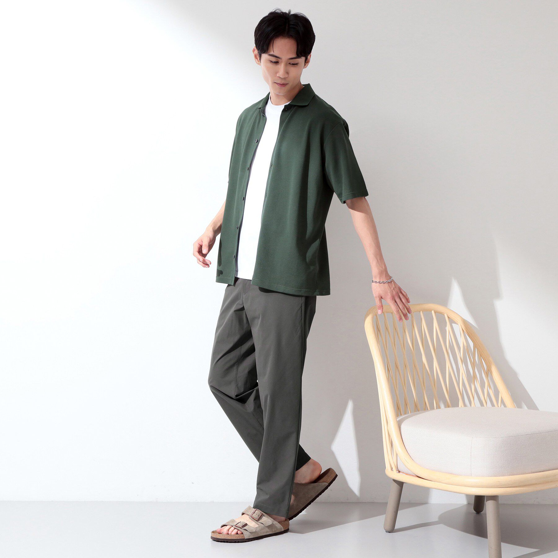 THE SHOP TK「【接触冷感/遮熱/UVカット/防シワ/２WAYストレッチ/軽量】エアリー ライトテックス イージーパ」|その他|