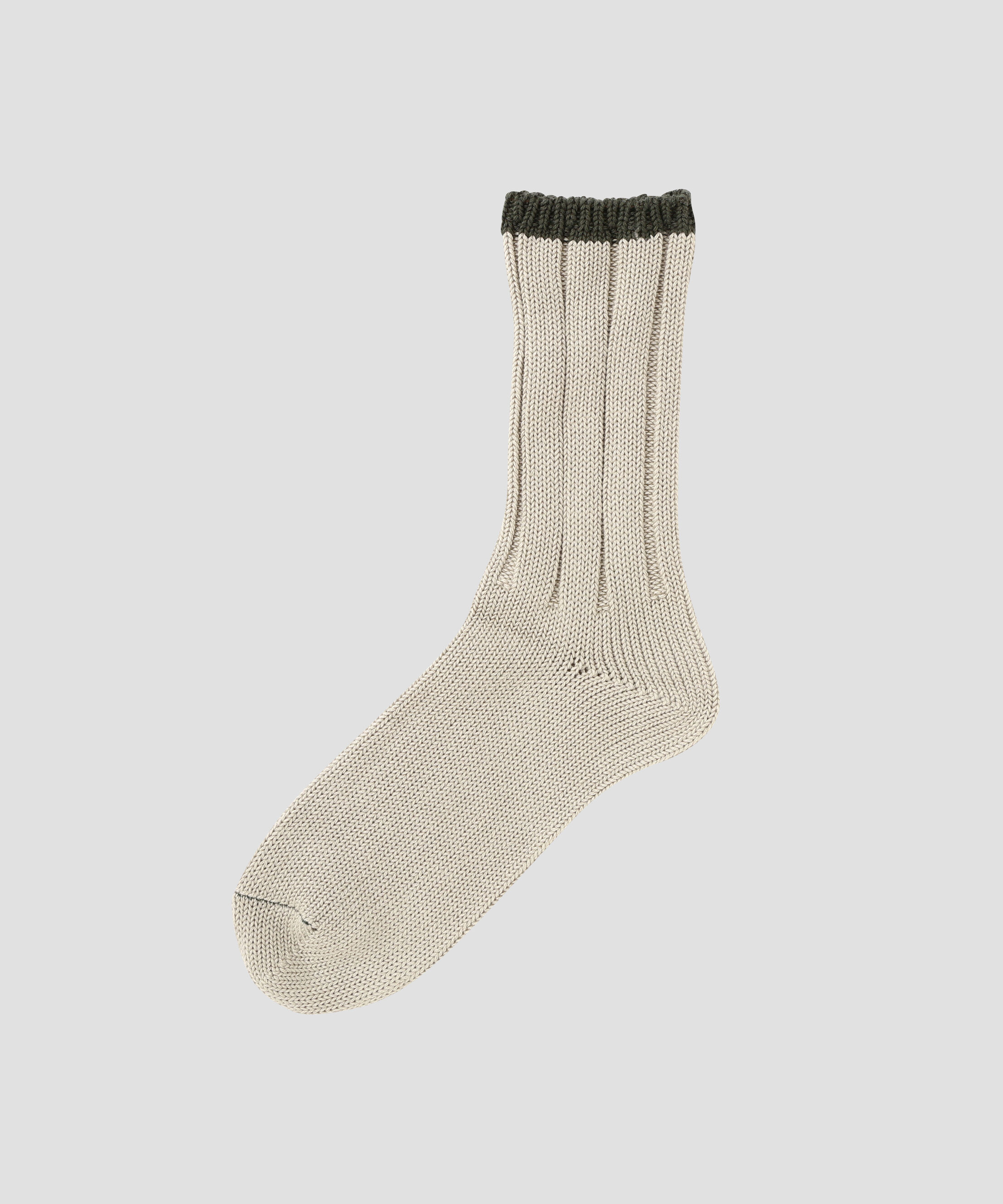 MHL.「MEN TIPPED COTTON RIB SOCKS」|ソックス|STONE3