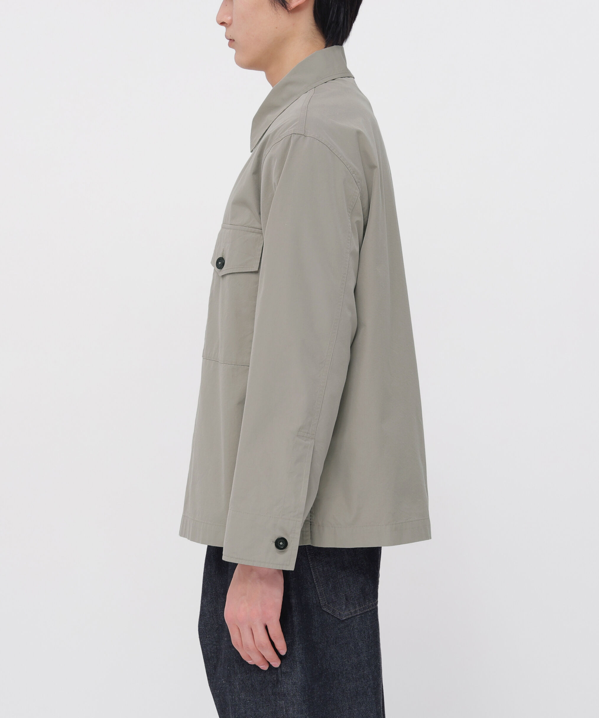MARGARET HOWELL「COTTON SILK PLAINWEAVE BLOUSON」|ブルゾン・スタジャン|