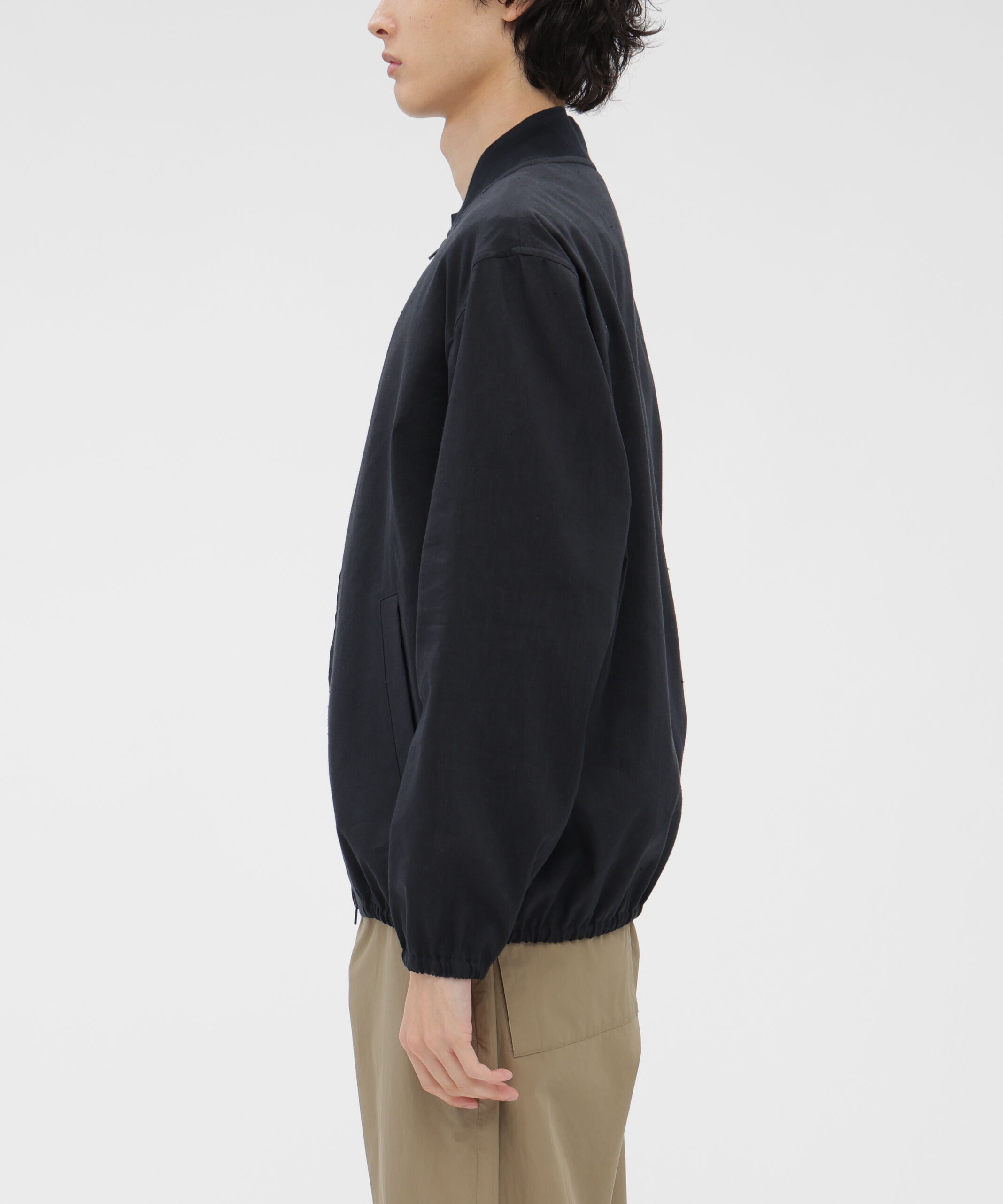 MARGARET HOWELL「LINEN WOOL SILK PLAINWEAVE BLOUSON」|ブルゾン・スタジャン|
