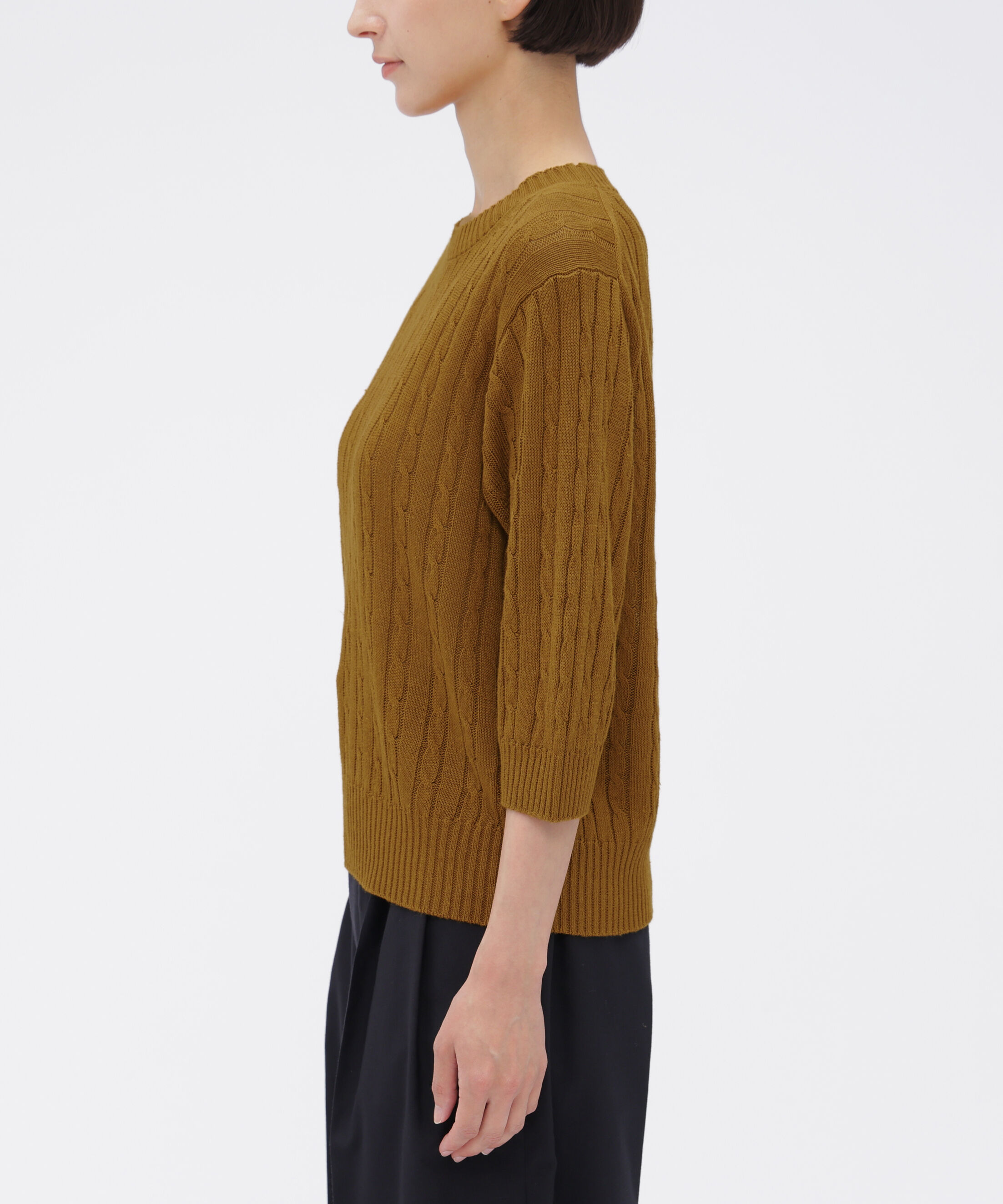  「CABLE KNIT LINEN KNITWEAR」|ニット・セーター|