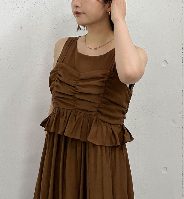 archives「ギャザービスチェ&times;ノースリワンピースｓｅｔ」|ワンピース|
