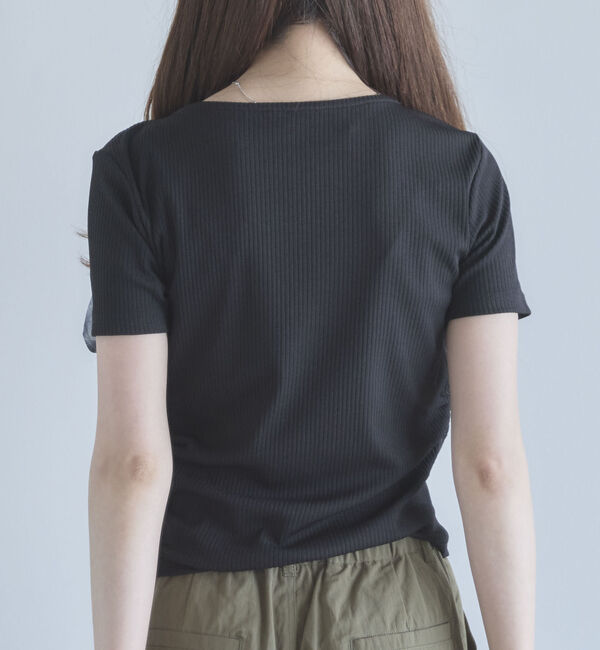 archives「２ｗａｙチェックシフォンリボンドレープカットＴＯＰＳ」|Tシャツ・カットソー|