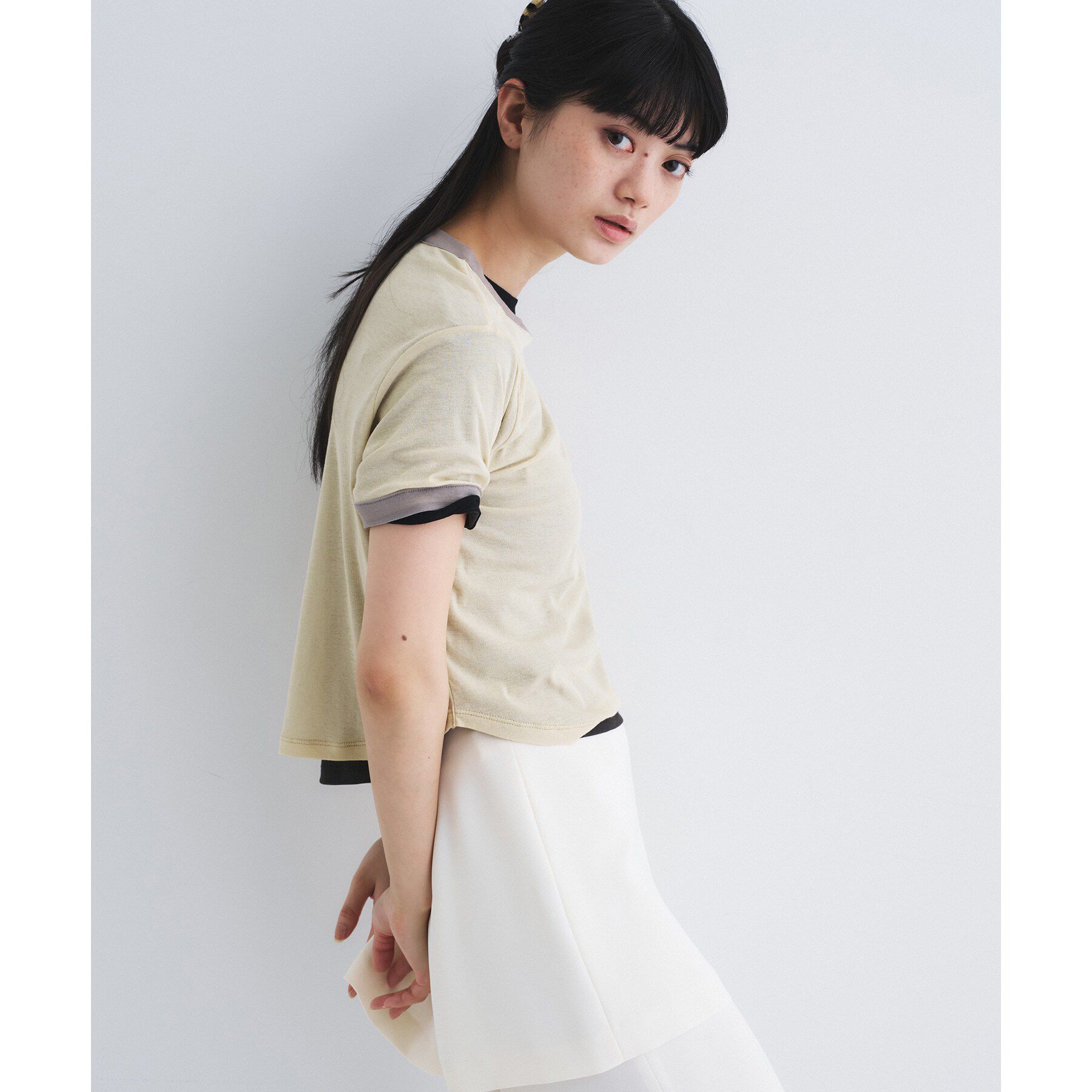 CODE A「sheer ringer tee」|Tシャツ・カットソー|