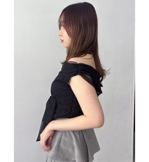 dazzlin「ラッピングワンショルリボントップス」|Tシャツ・カットソー|