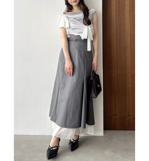 dazzlin「ラッピングワンショルリボントップス」|Tシャツ・カットソー|