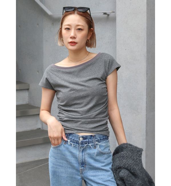 Ungrid「オフショルフィットTee」|Tシャツ・カットソー|