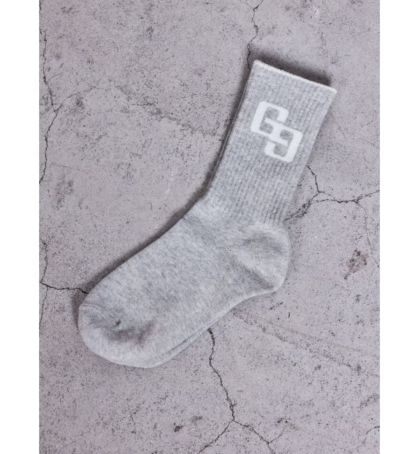 GYDA「GG BICOLOR RIB SOX」|ソックス|グレー