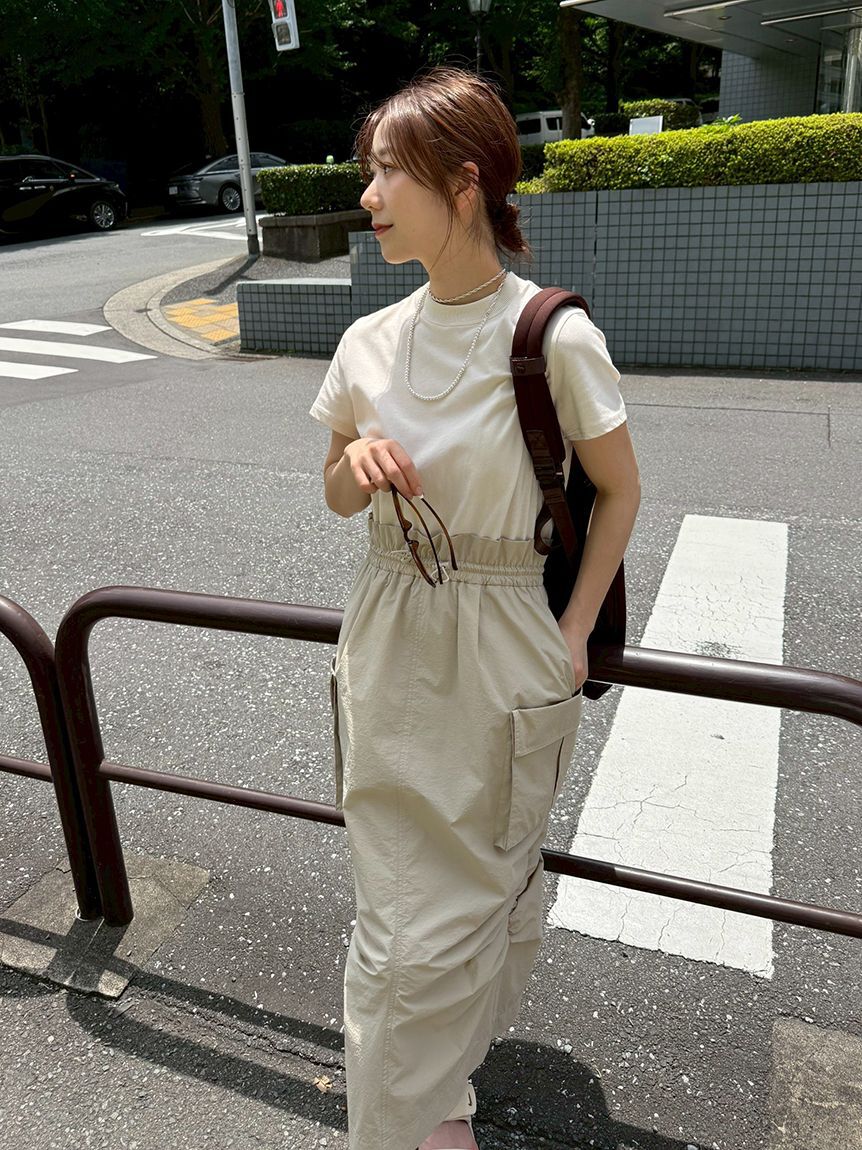 emmi atelier「【ONLINE限定カラーあり】カットドッキングワンピース/撥水」|ワンピース|