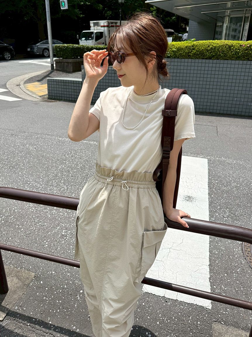 emmi atelier「【ONLINE限定カラーあり】カットドッキングワンピース/撥水」|ワンピース|