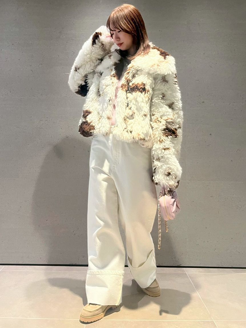 FURFUR「リボンステッチロールアップデニムパンツ」|デニム|