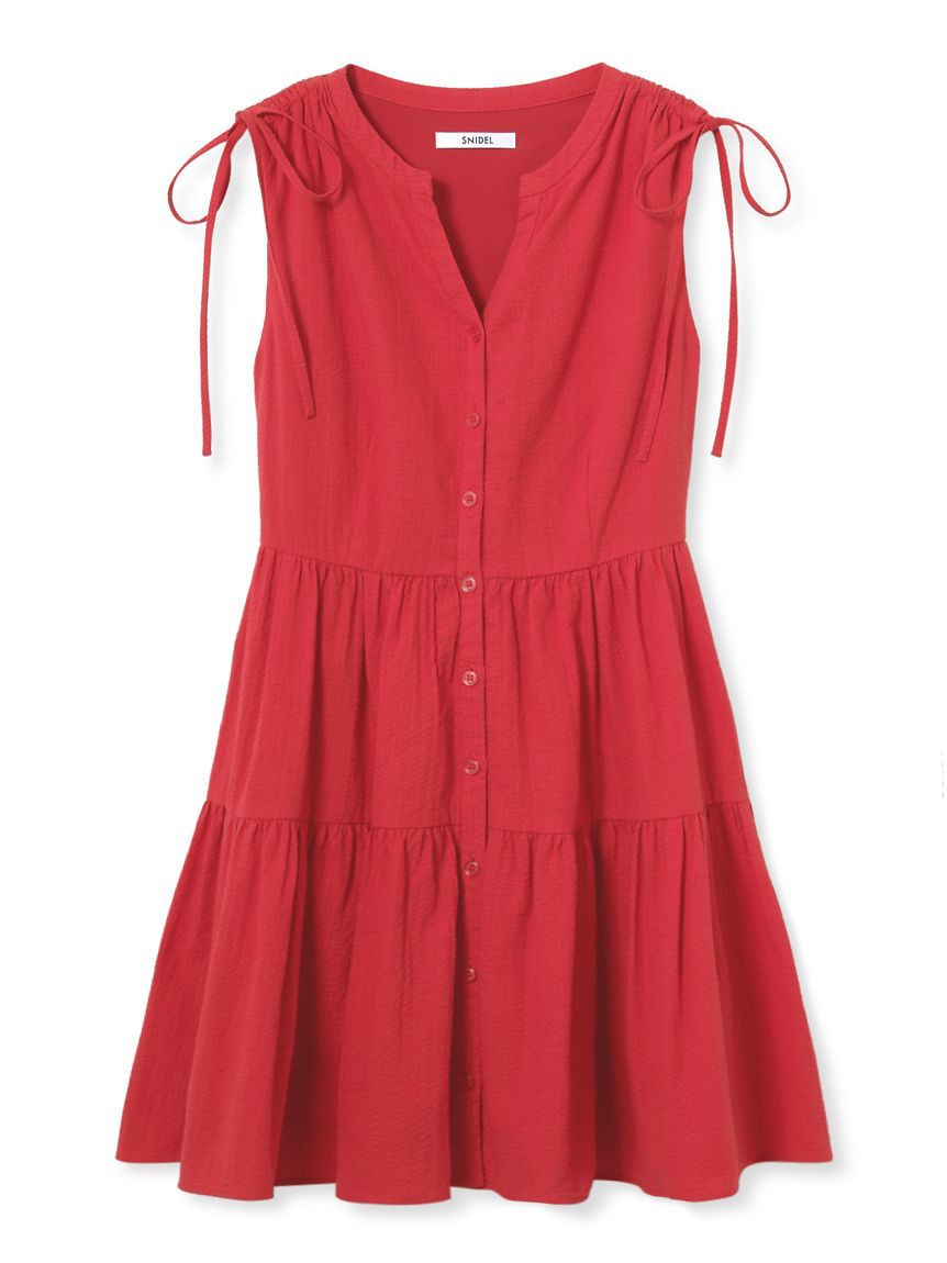 SNIDEL「バリエーションミニワンピース」|ワンピース|RED