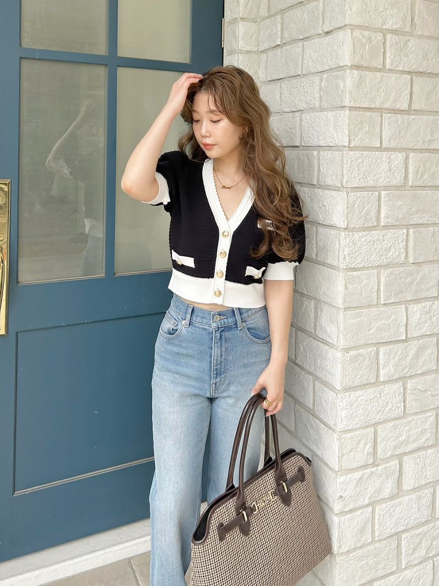 LILY BROWN「【LILY BROWN&times;MARY QUANT】ニットカーディガン」|カーディガン|