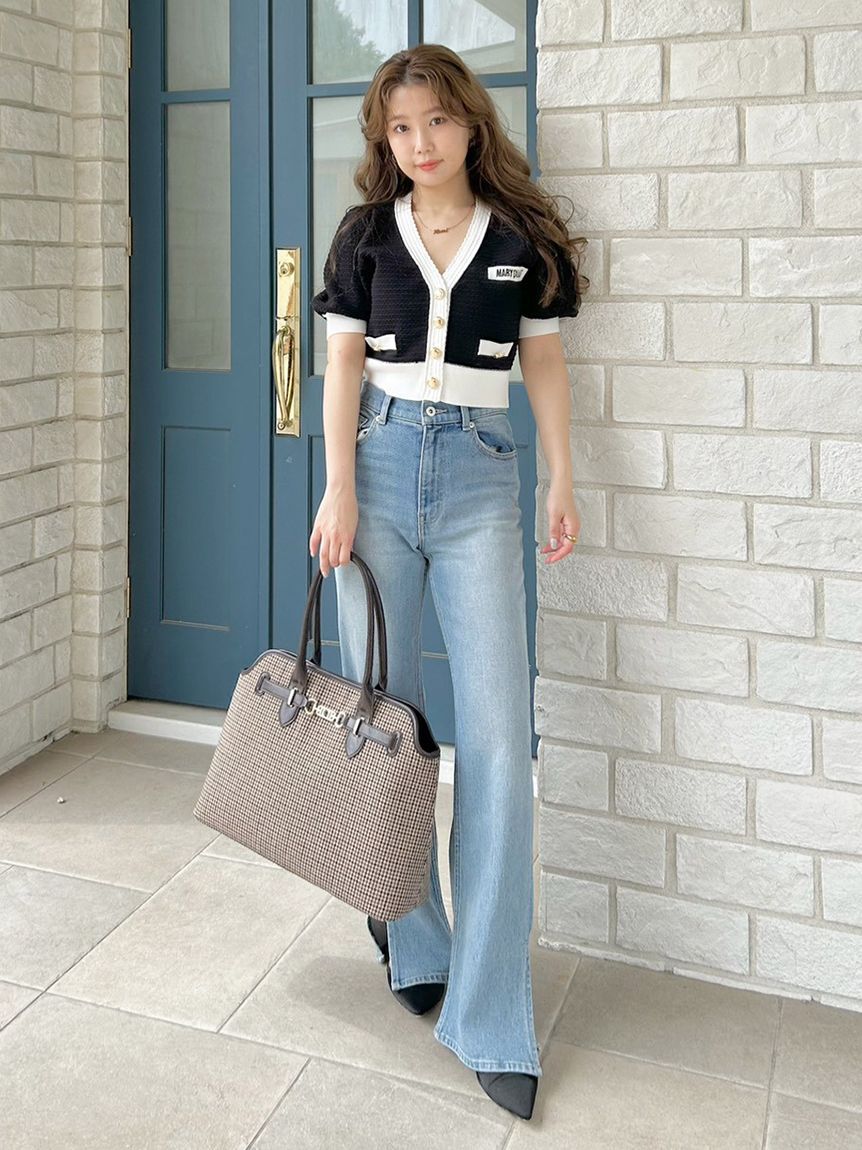 LILY BROWN「【LILY BROWN&times;MARY QUANT】ニットカーディガン」|カーディガン|