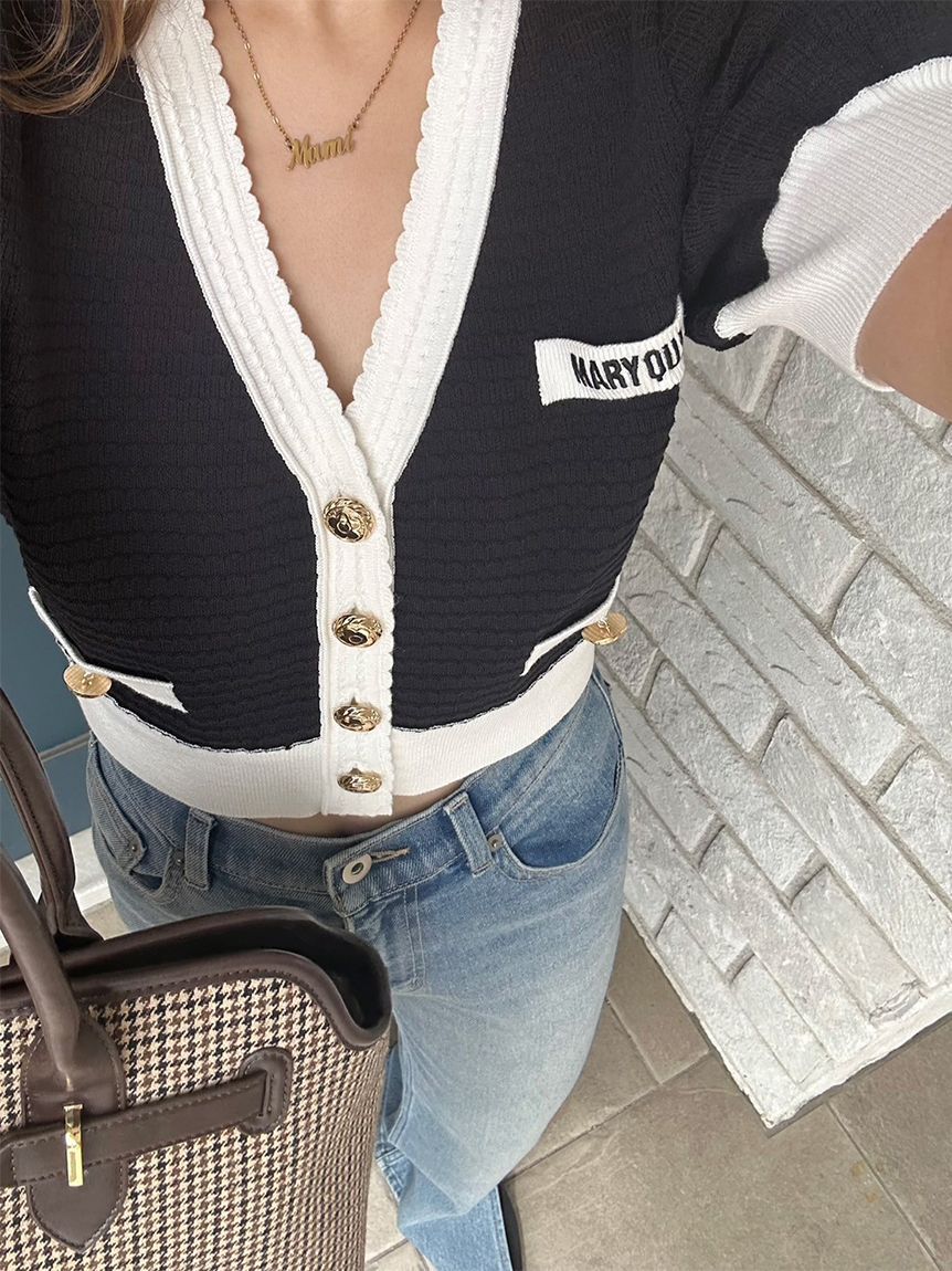 LILY BROWN「【LILY BROWN&times;MARY QUANT】ニットカーディガン」|カーディガン|