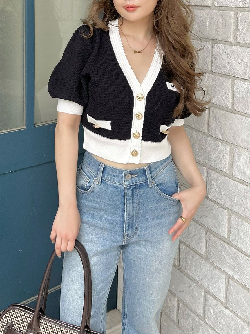 LILY BROWN「【LILY BROWN&times;MARY QUANT】ニットカーディガン」|カーディガン|