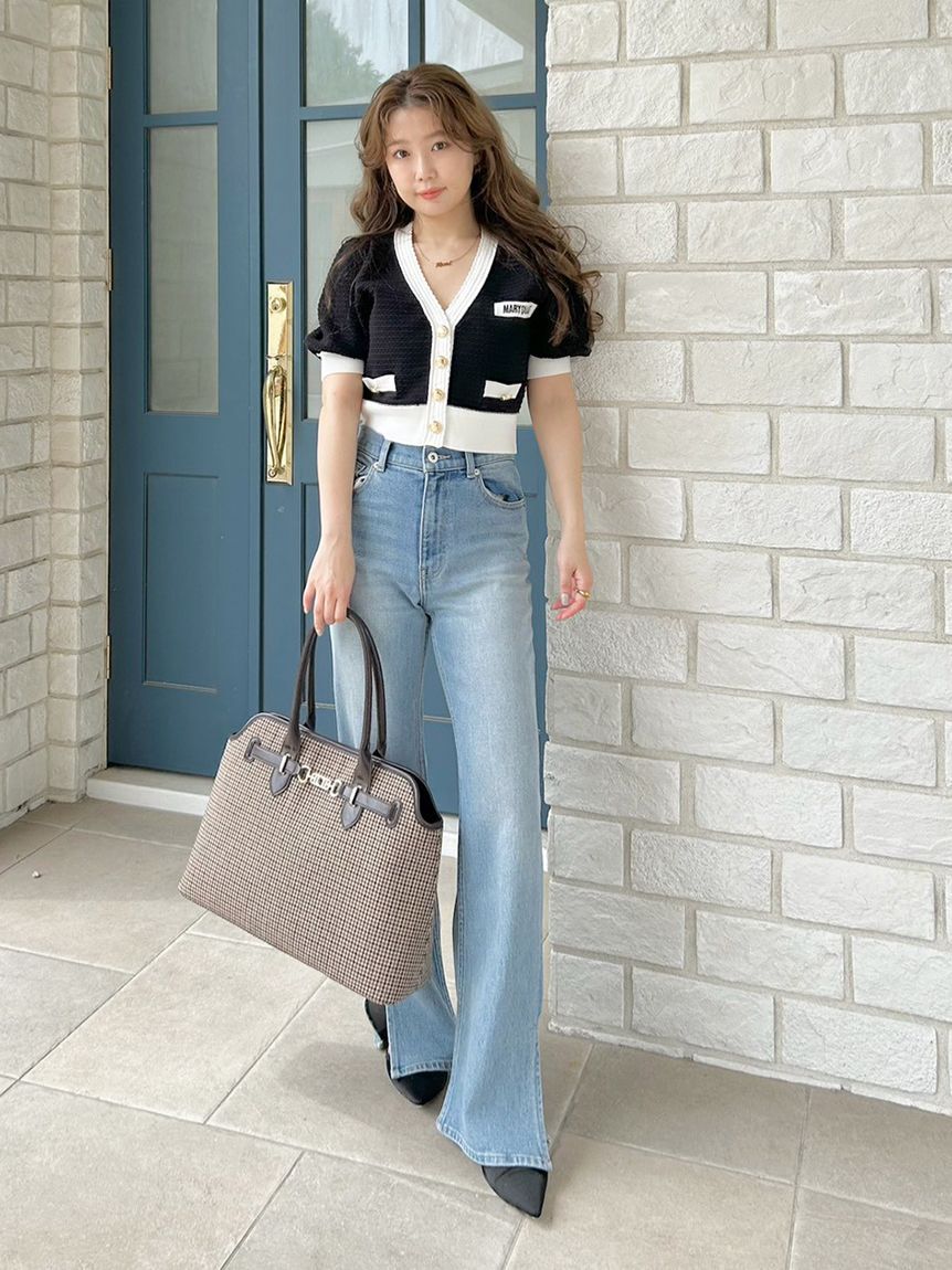 LILY BROWN「【LILY BROWN&times;MARY QUANT】ニットカーディガン」|カーディガン|