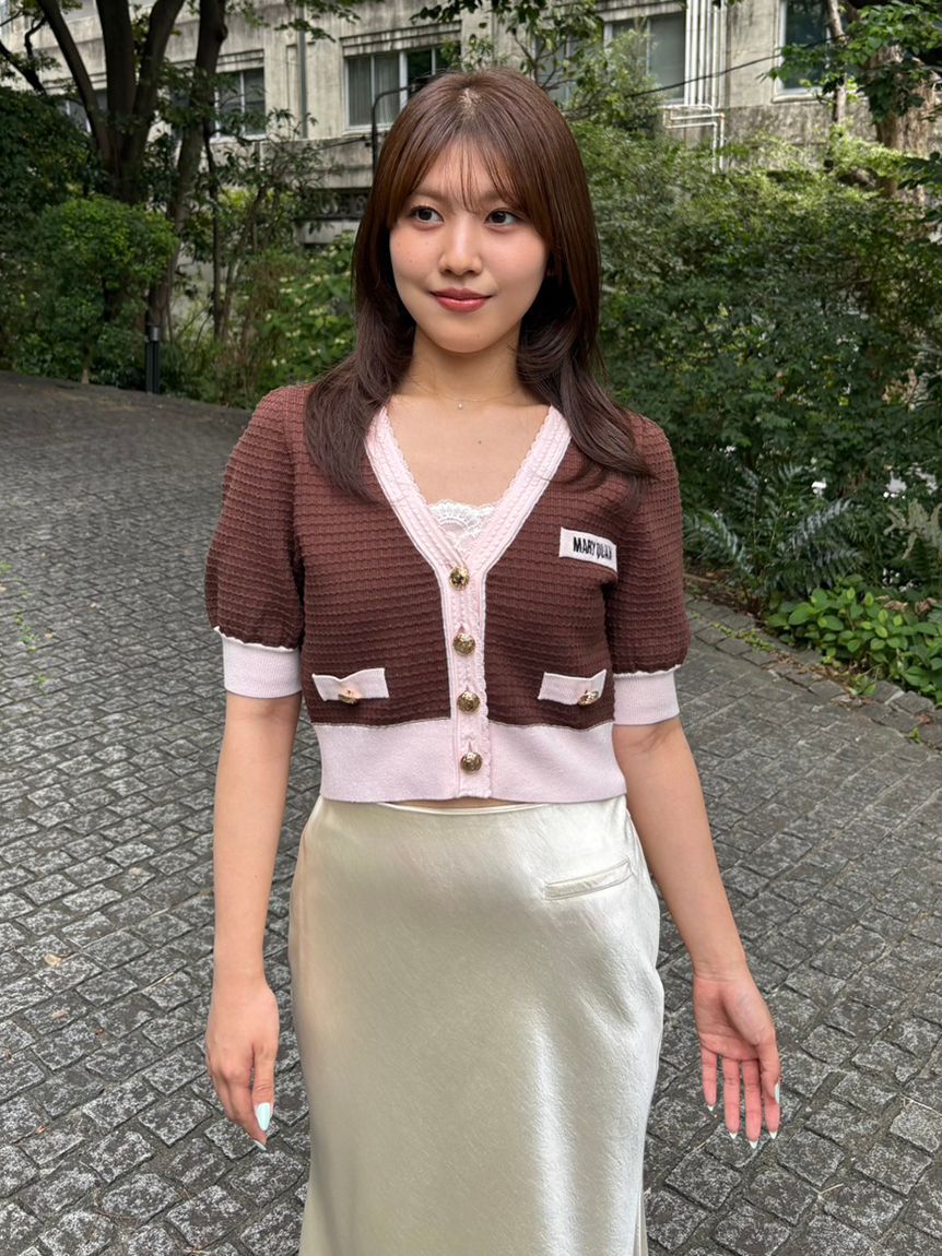 LILY BROWN「【LILY BROWN&times;MARY QUANT】ニットカーディガン」|カーディガン|