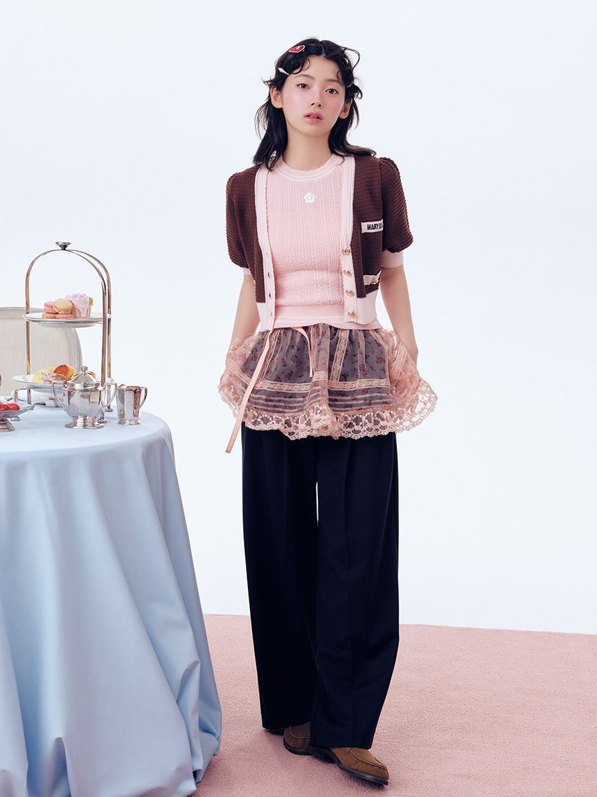 LILY BROWN「【LILY BROWN&times;MARY QUANT】ニットカーディガン」|カーディガン|