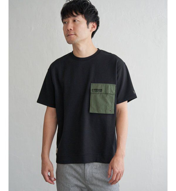 ikka「URBAN NATURE LIFE アーバンネイチャーライフ フラップポケットTシャツ」|Tシャツ・カットソー|