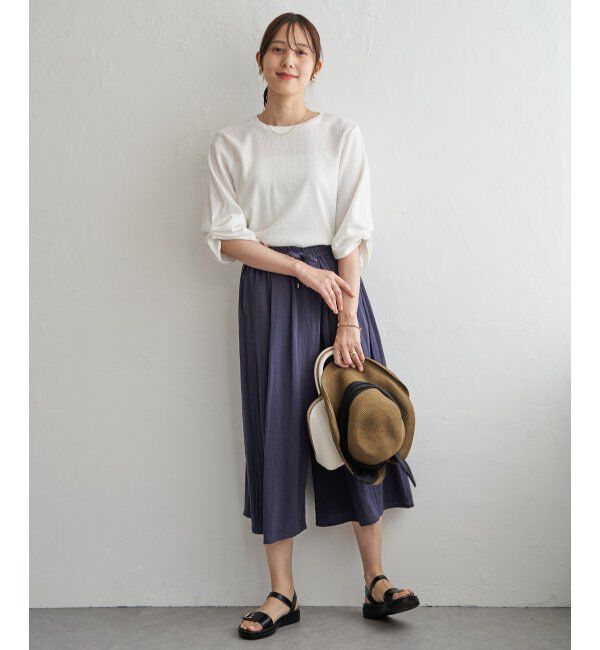 IKKA LOUNGE「ジャガードホイップスリーブプルオーバー」|Tシャツ・カットソー|