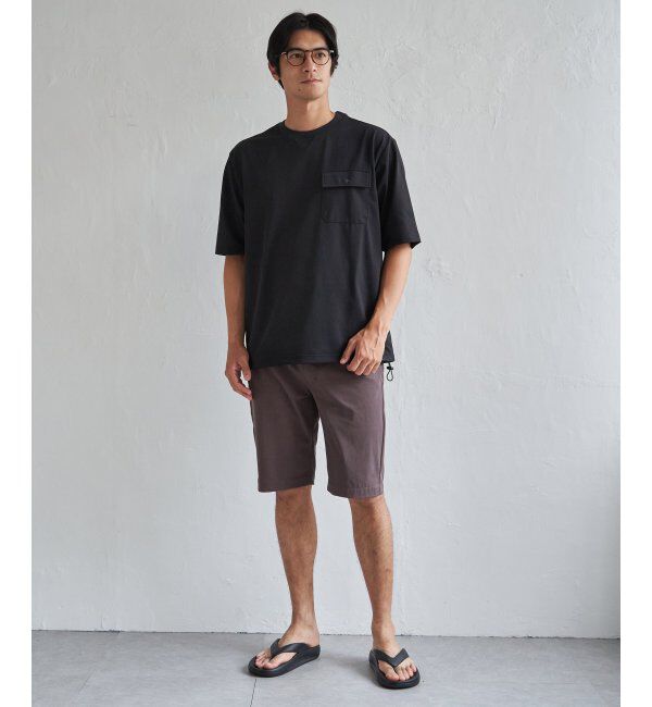 ikka「【吸水速乾】冷感メッシュ5分袖アウターT」|Tシャツ・カットソー|