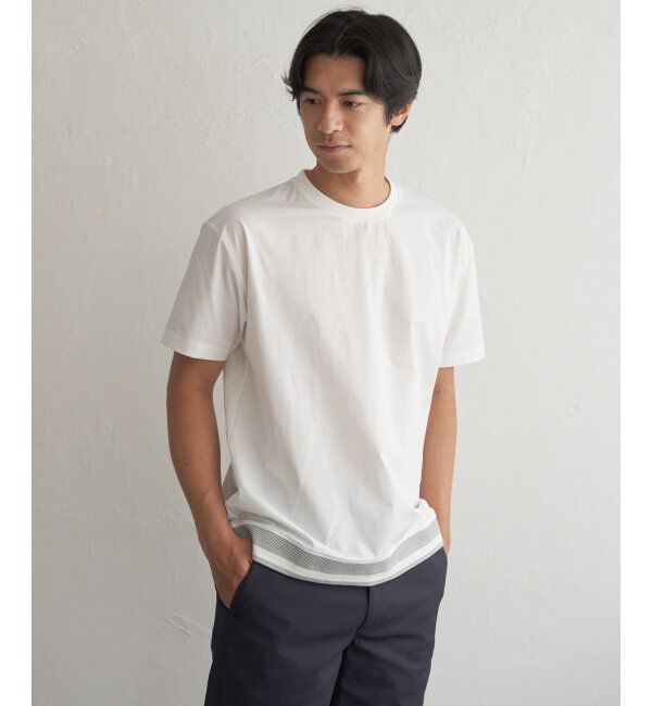 ikka「冷感DRYジョーゼットリブTシャツ」|Tシャツ・カットソー|