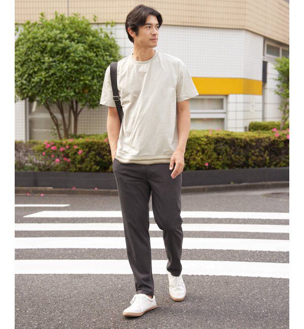 ikka「冷感DRYジョーゼットリブTシャツ」|Tシャツ・カットソー|