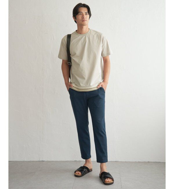 ikka「冷感DRYジョーゼットリブTシャツ」|Tシャツ・カットソー|