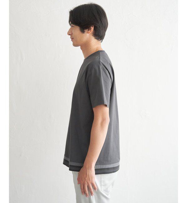 ikka「冷感DRYジョーゼットリブTシャツ」|Tシャツ・カットソー|