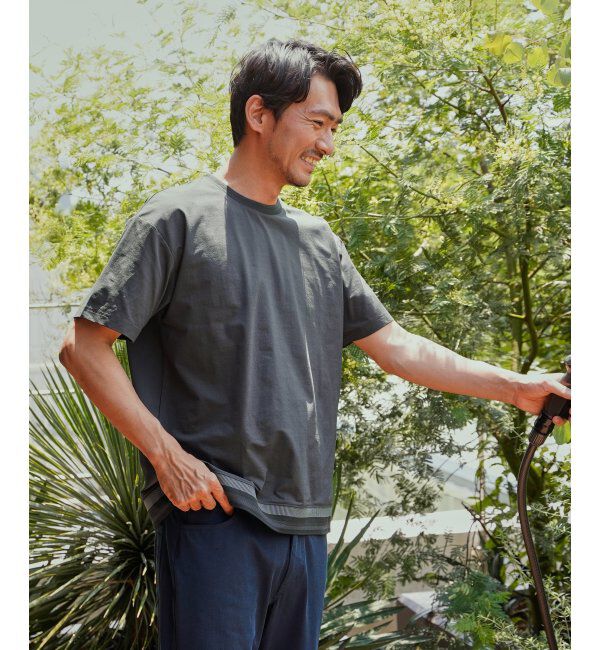 ikka「冷感DRYジョーゼットリブTシャツ」|Tシャツ・カットソー|