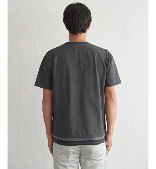 ikka「冷感DRYジョーゼットリブTシャツ」|Tシャツ・カットソー|
