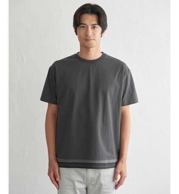 ikka「冷感DRYジョーゼットリブTシャツ」|Tシャツ・カットソー|