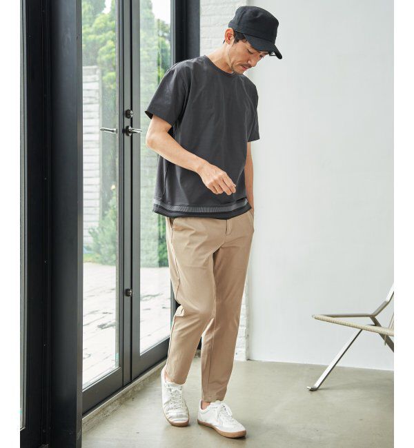 ikka「冷感DRYジョーゼットリブTシャツ」|Tシャツ・カットソー|