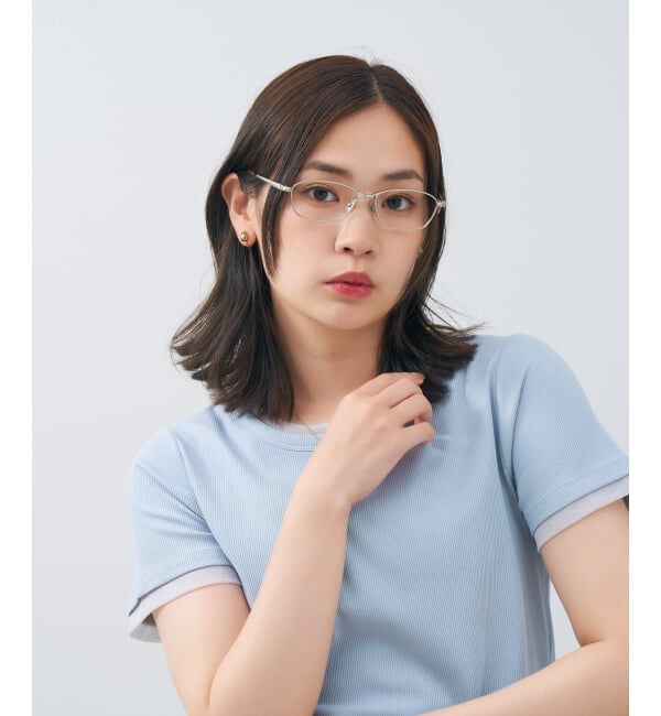  「STANDARD スクエア型 メガネ | チタン 軽量 メタル 高級感 伊達メガネ メンズ ビジネス レンズ交換券付」|メガネ|