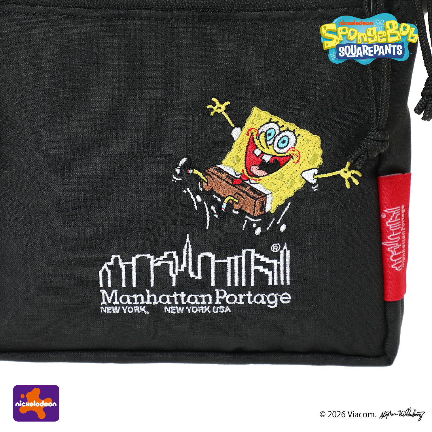Manhattan Portage「CITY LIGHTS (SM) W/PL VER 2 BP CORDURA RIPSTOP POLYESTER / SPONGE BOB」|ショルダー・メッセンジャー|