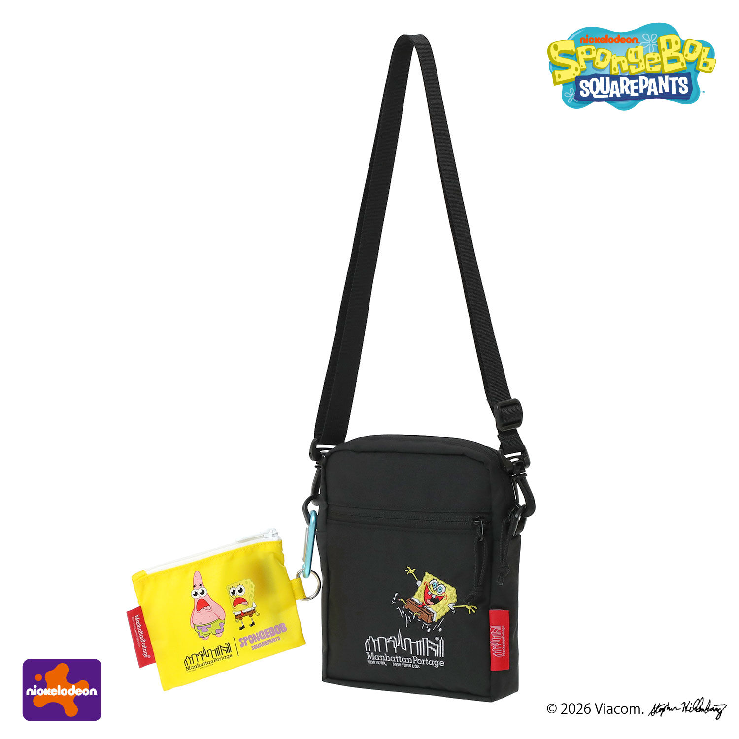 Manhattan Portage「CITY LIGHTS (SM) W/PL VER 2 BP CORDURA RIPSTOP POLYESTER / SPONGE BOB」|ショルダー・メッセンジャー|
