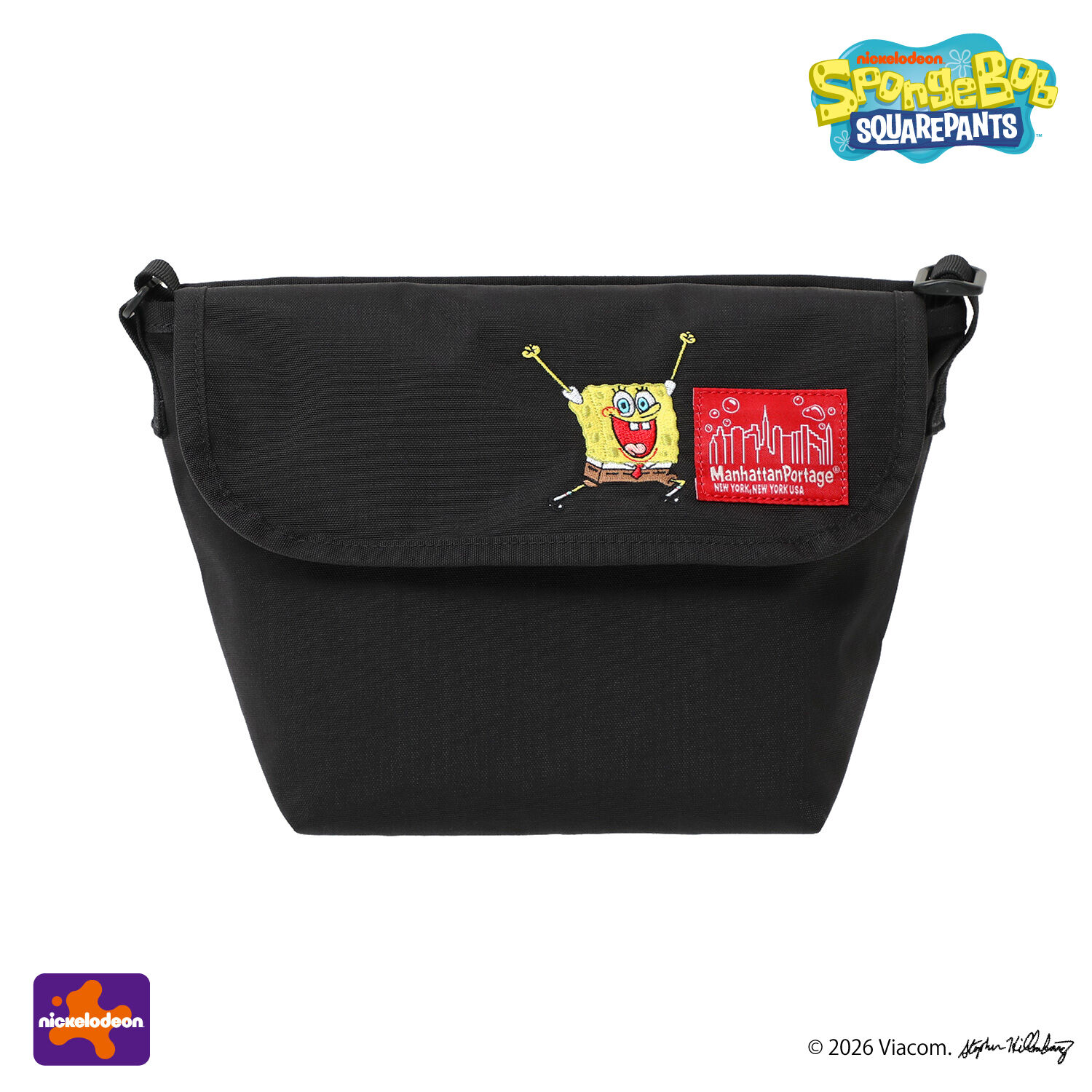 Manhattan Portage「NYLON MESSENGER BAG (XXS) BP W/DIV MGNT 500D CORDURA / SPONGE BOB」|ショルダー・メッセンジャー|
