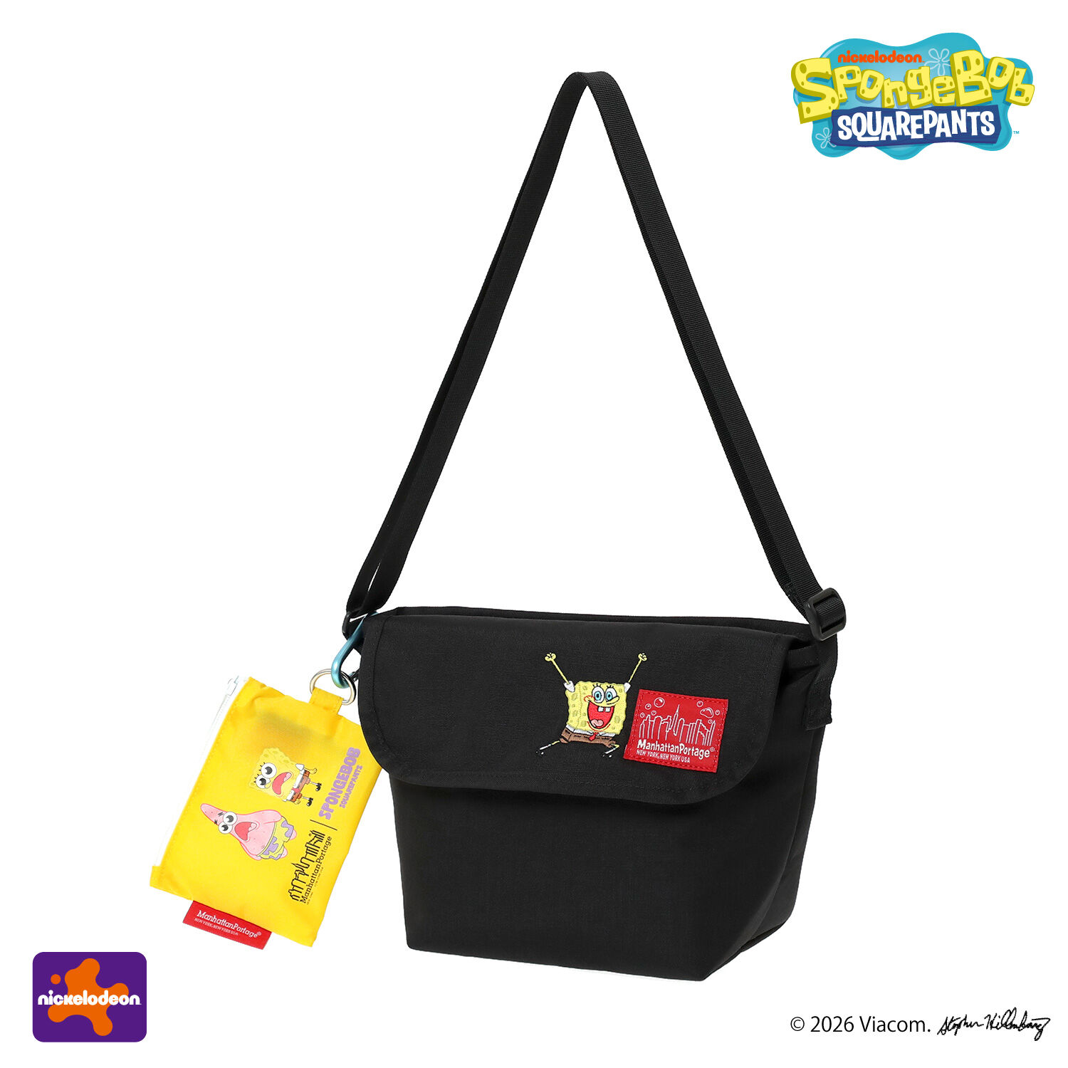 Manhattan Portage「NYLON MESSENGER BAG (XXS) BP W/DIV MGNT 500D CORDURA / SPONGE BOB」|ショルダー・メッセンジャー|