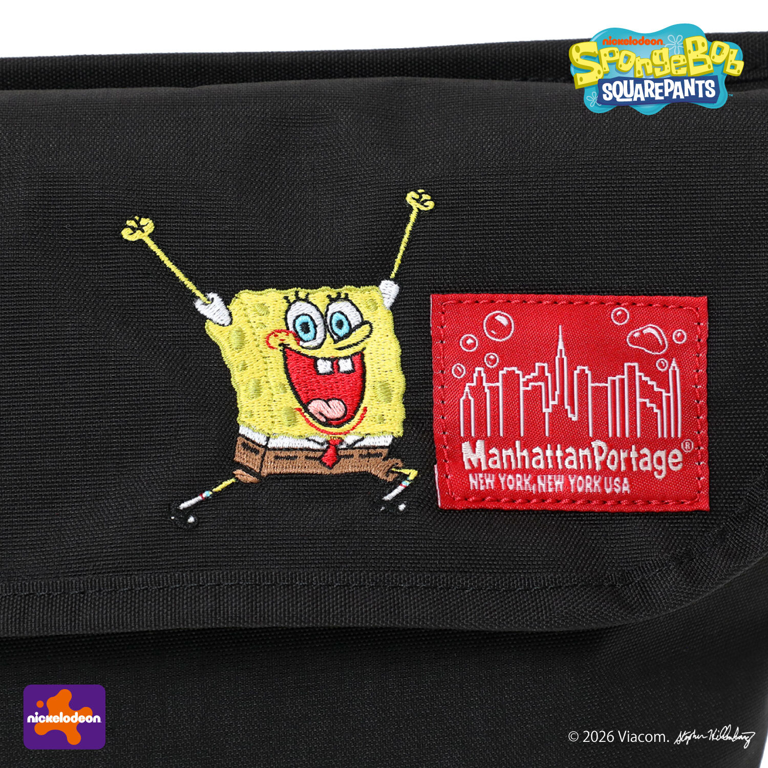 Manhattan Portage「NYLON MESSENGER BAG (XXS) BP W/DIV MGNT 500D CORDURA / SPONGE BOB」|ショルダー・メッセンジャー|
