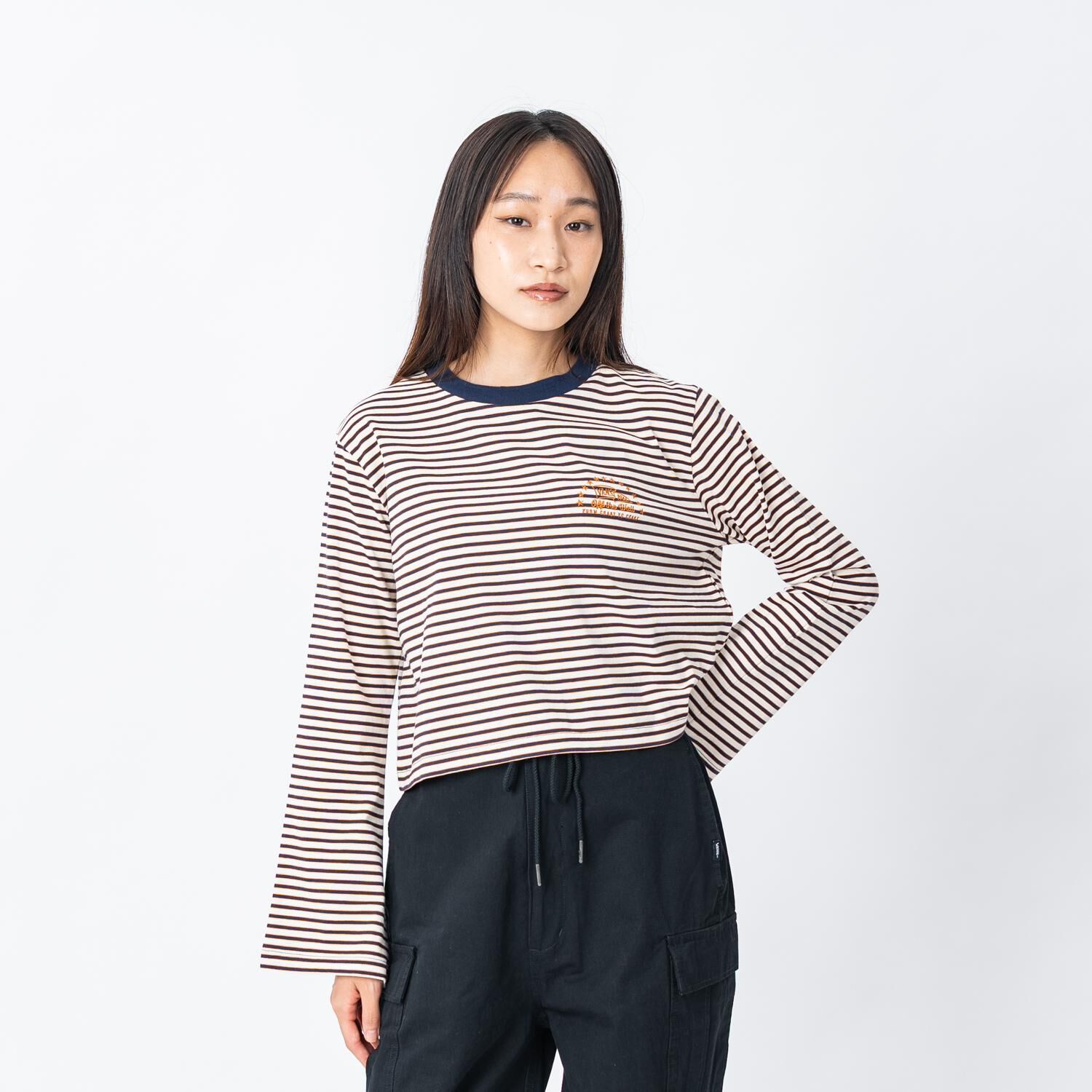 VANS「【VANSｱﾊﾟﾚﾙ(WJ)】W OFF THE WALL LS-TSHIRT」|Tシャツ・カットソー|
