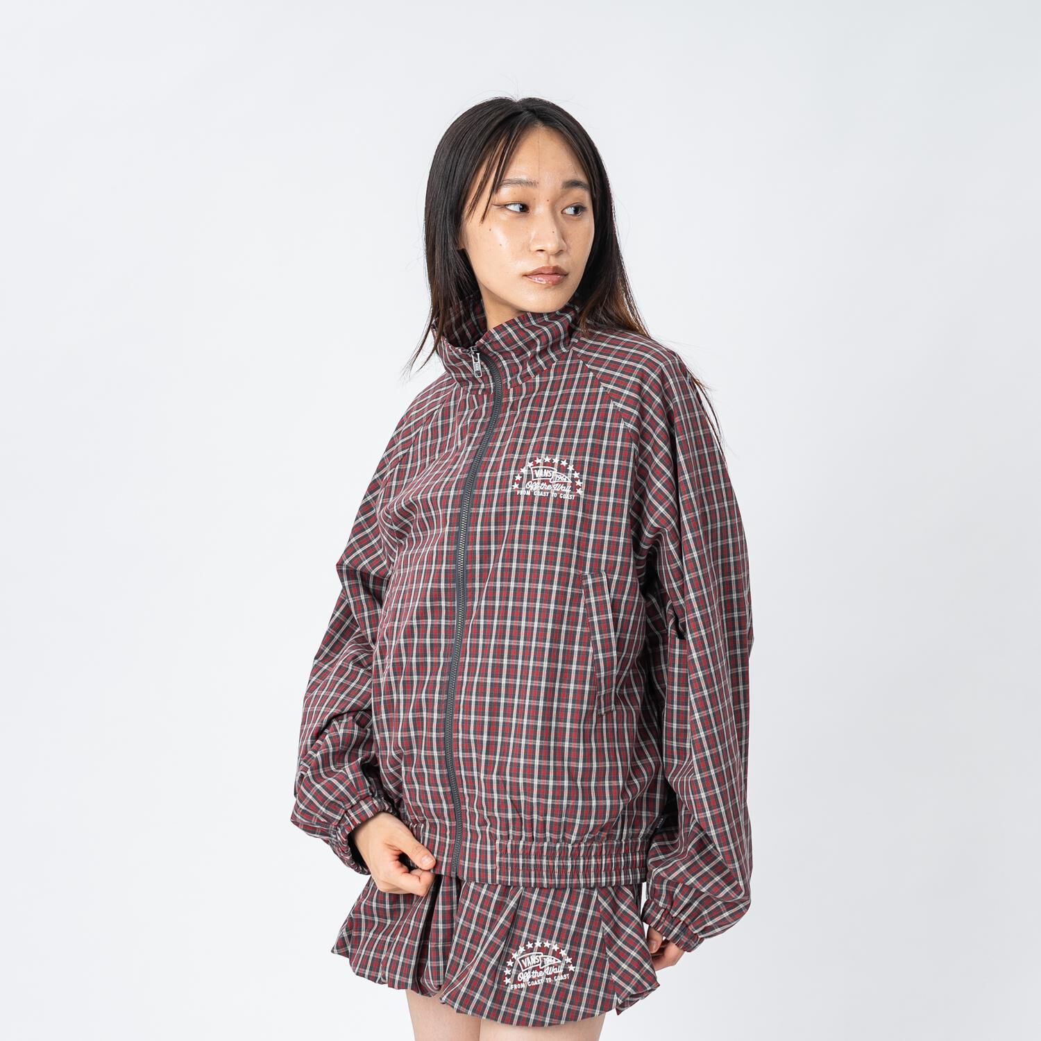 VANS「【VANSｱﾊﾟﾚﾙ(WJ)】W CHECK ZIP BLOUSON」|ポロシャツ|