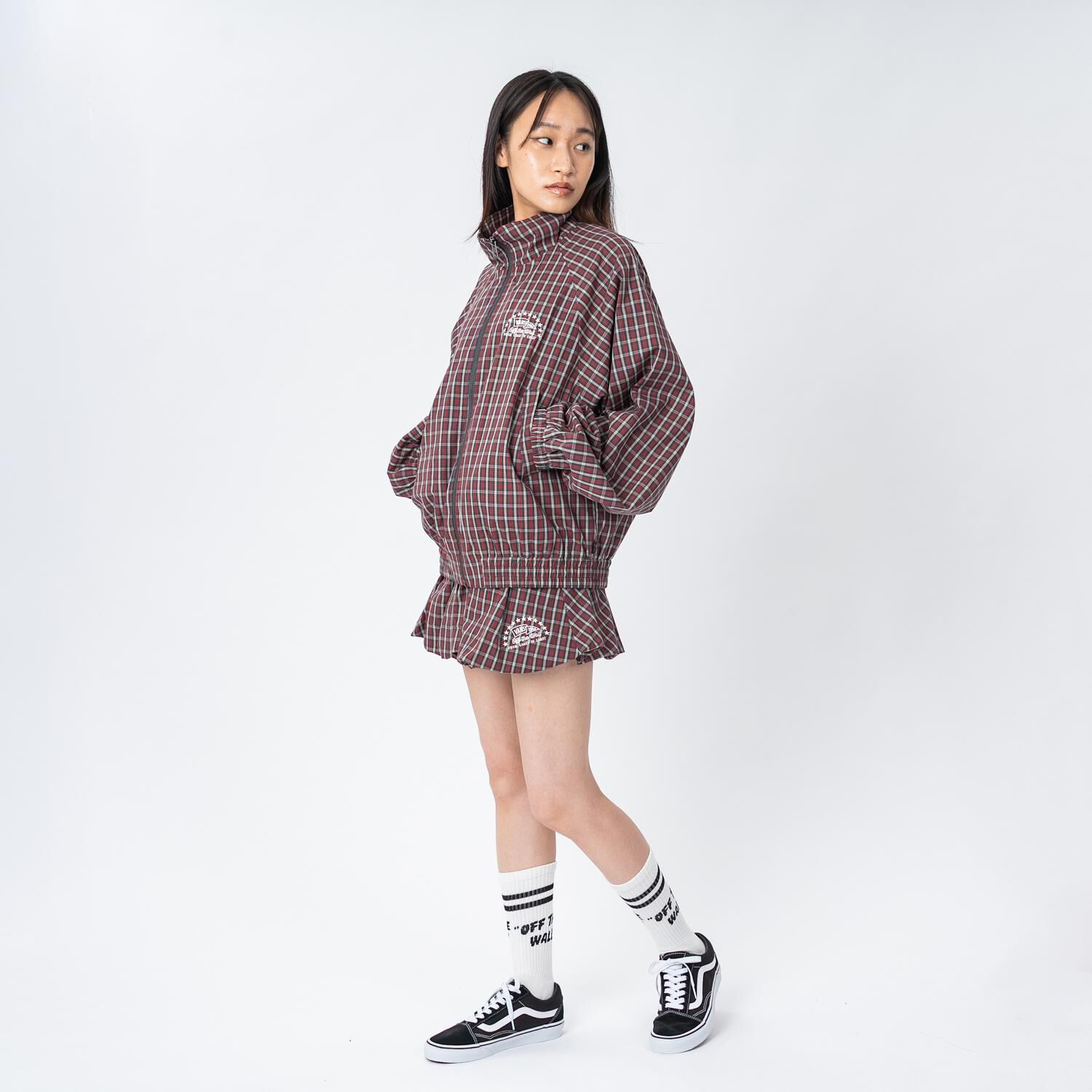 VANS「【VANSｱﾊﾟﾚﾙ(WJ)】W CHECK ZIP BLOUSON」|ポロシャツ|