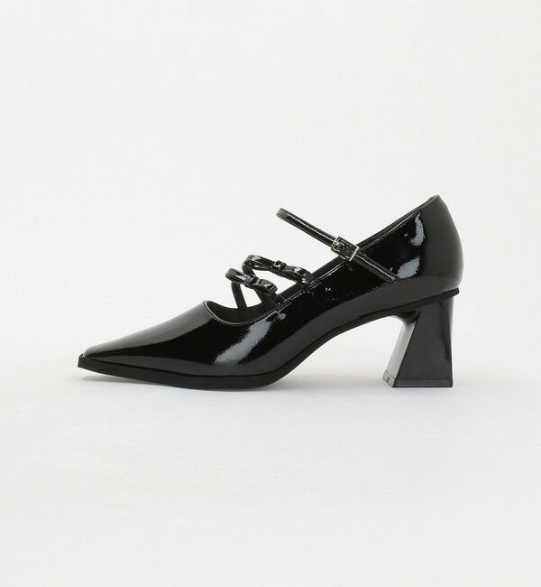 SY UNITED ARROWS「＜SY＞ダブルリボン スクエア パンプス60&uarr;」|パンプス|BLACK