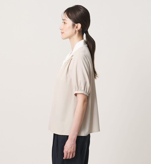UNITED ARROWS「ボウタイ ショートスリーブ ブラウス」|シャツ・ブラウス|