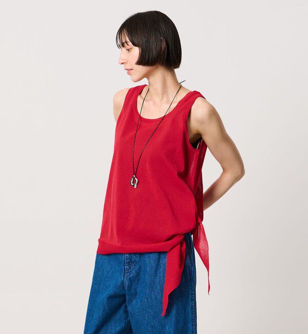 UNITED ARROWS「ノット 2WAY タンクトップ」|タンクトップ|RED